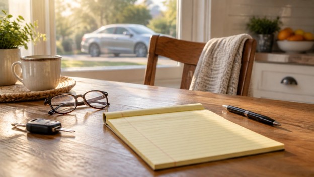 Duncanville Blog 10.5.26 Car buying mistakes Duncanville TX notes and car key on a kitchen table