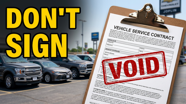 Joplin Used car warranty Joplin MO paperwork with a blank checklist and pen on a desk